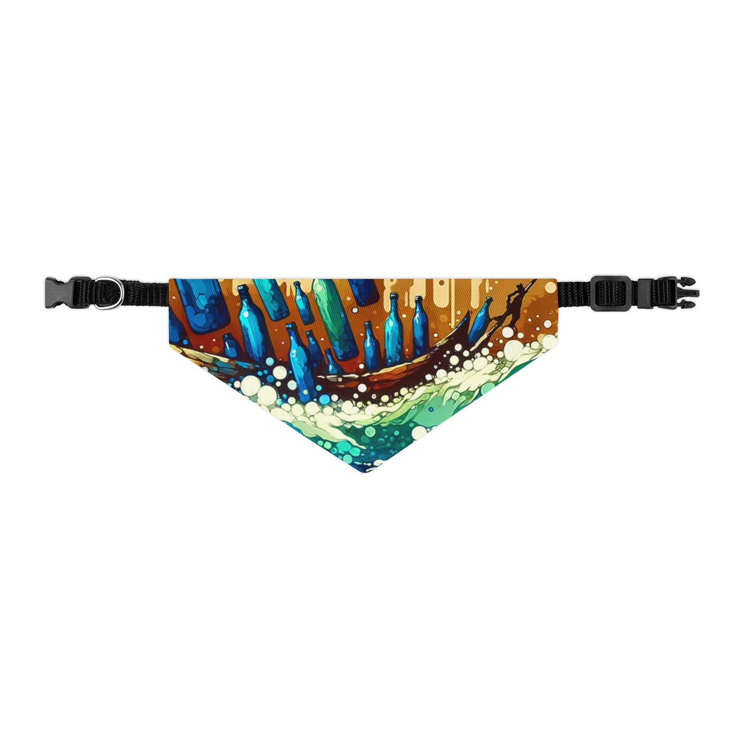 Oceanic Bottle Rescue Pet Bandana Collar