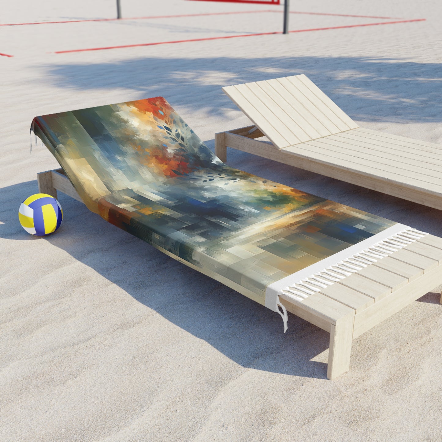 Contemplative Leaves Whispers Boho Beach Cloth