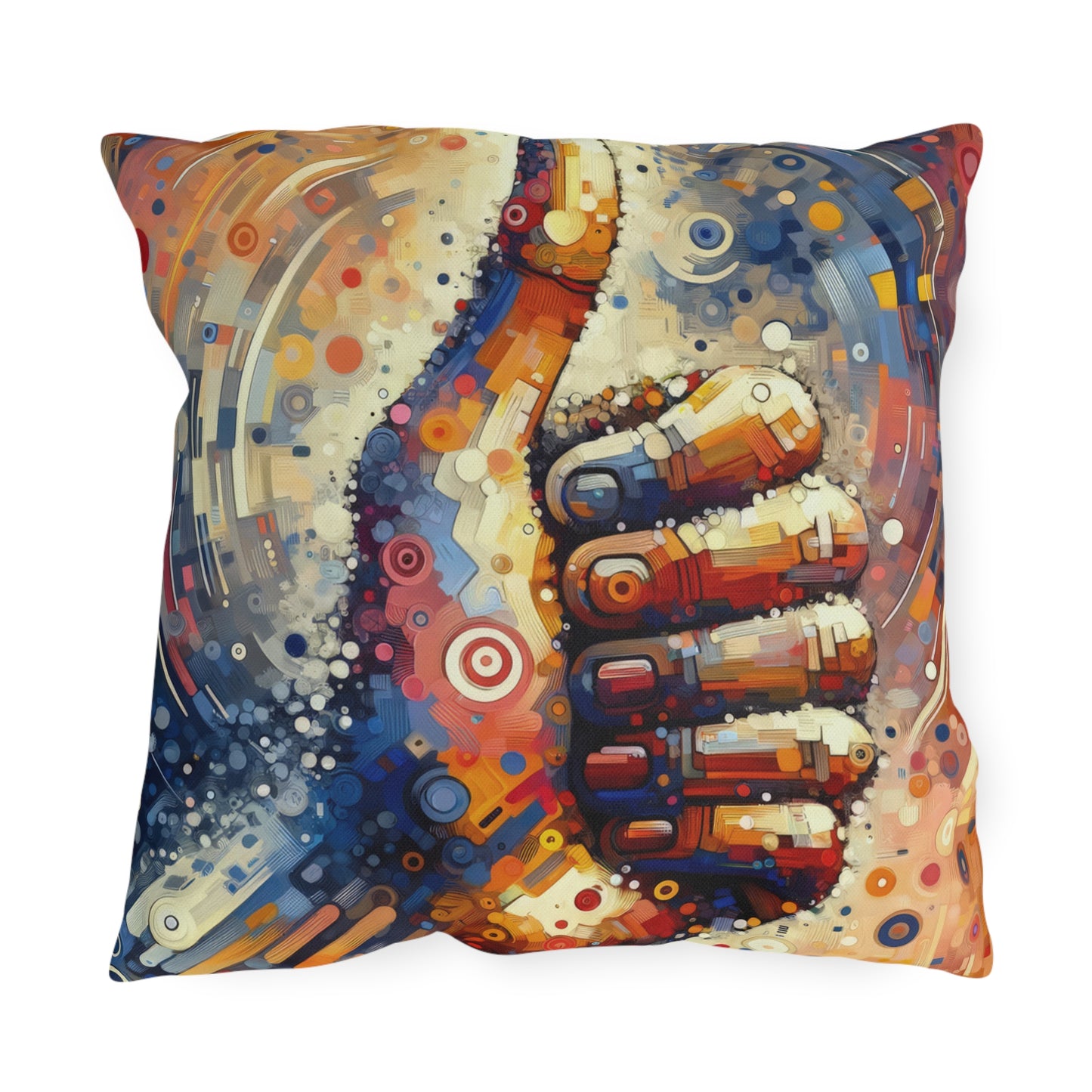 Digital Gratitude Nod Outdoor Pillows