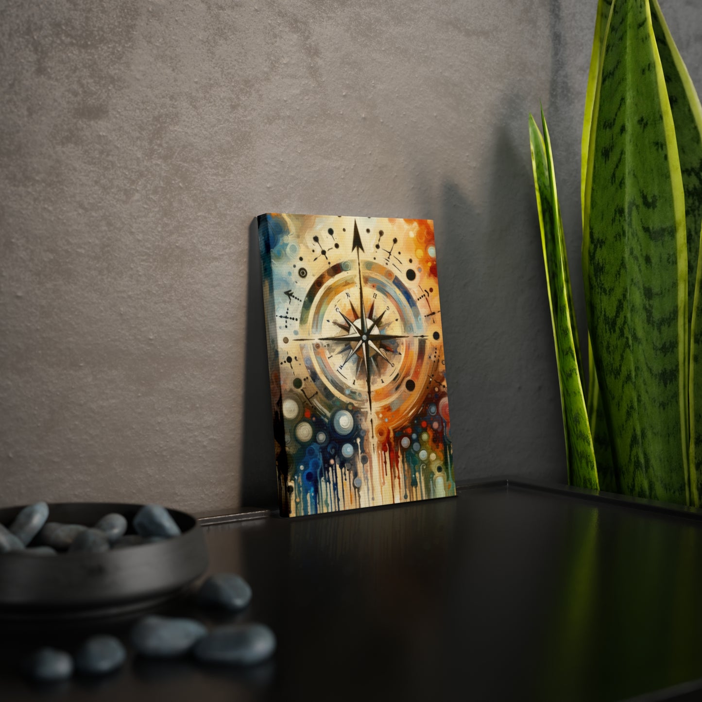 Guidance Abstract Compass Canvas Photo Tile