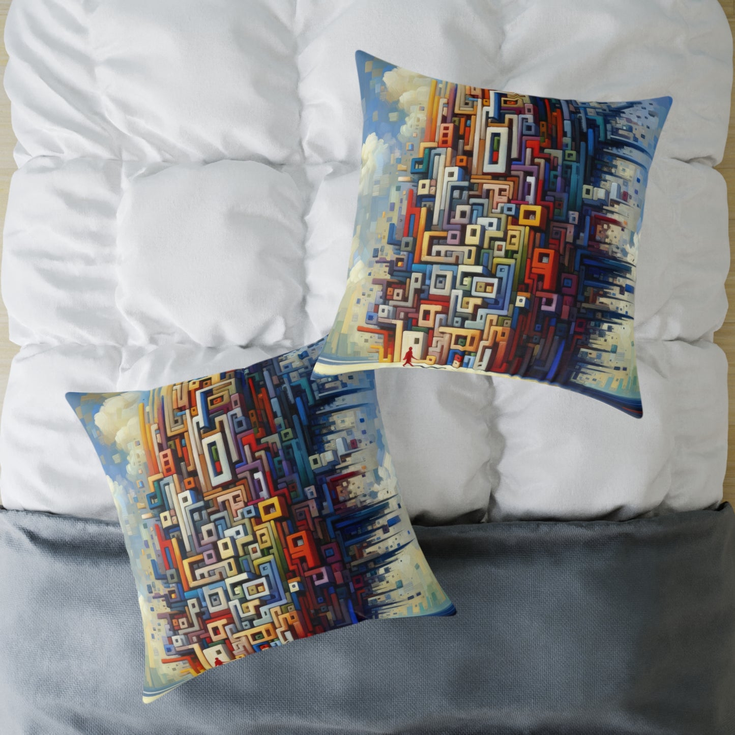 Architectural Endeavor Tapestry Spun Polyester Pillow