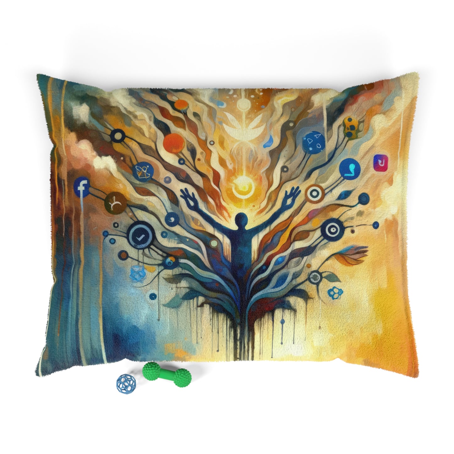 Reflective Digital Meditation Pet Bed