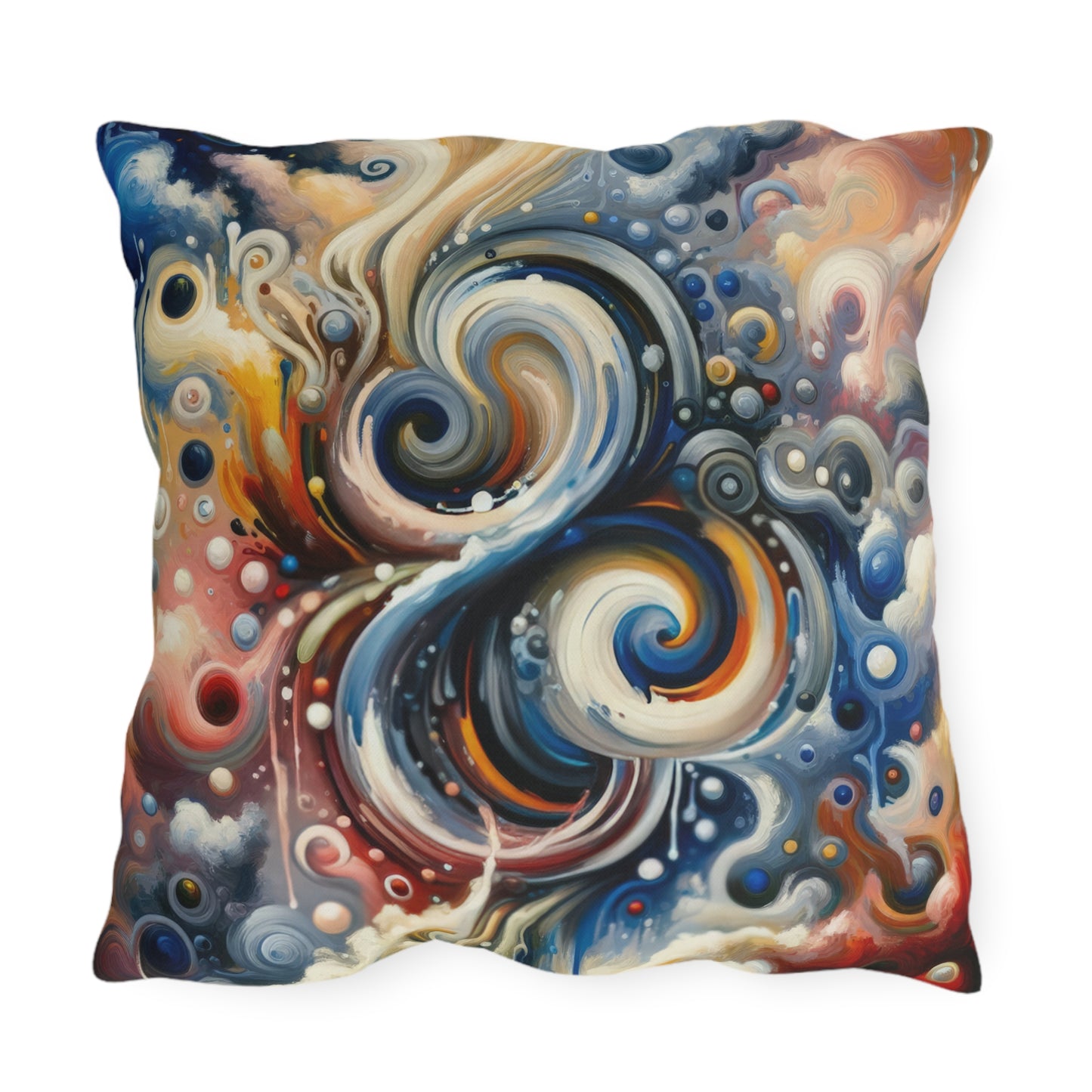 Paradoxical Embrace Tachism Outdoor Pillows