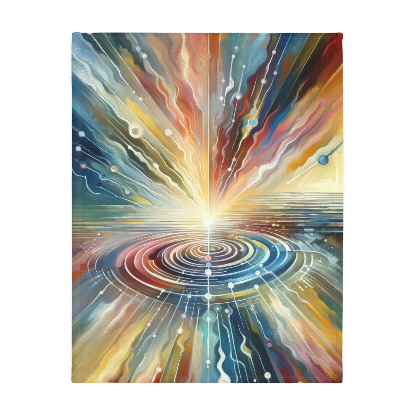 Rippling Community Dynamics Velveteen Microfiber Blanket (Two-sided print)