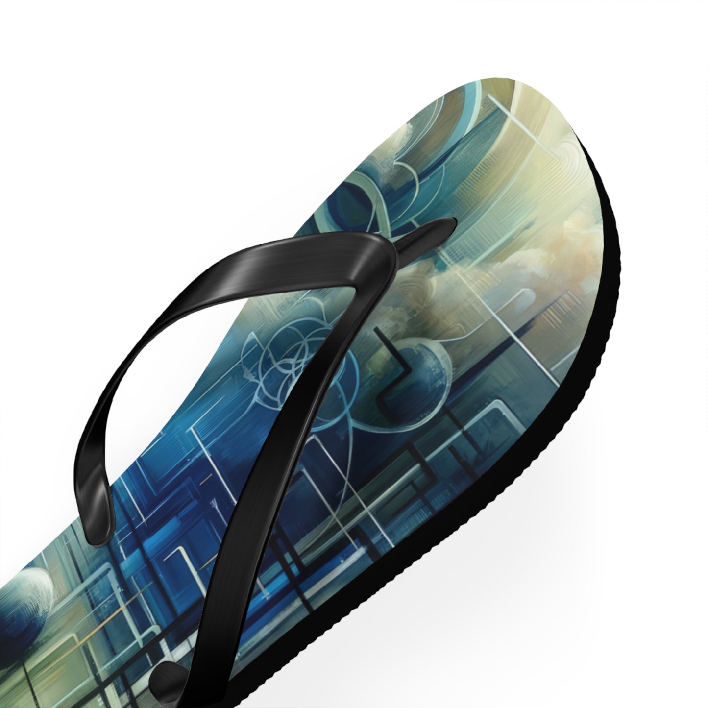 Digital Spiritual Journey Flip Flops