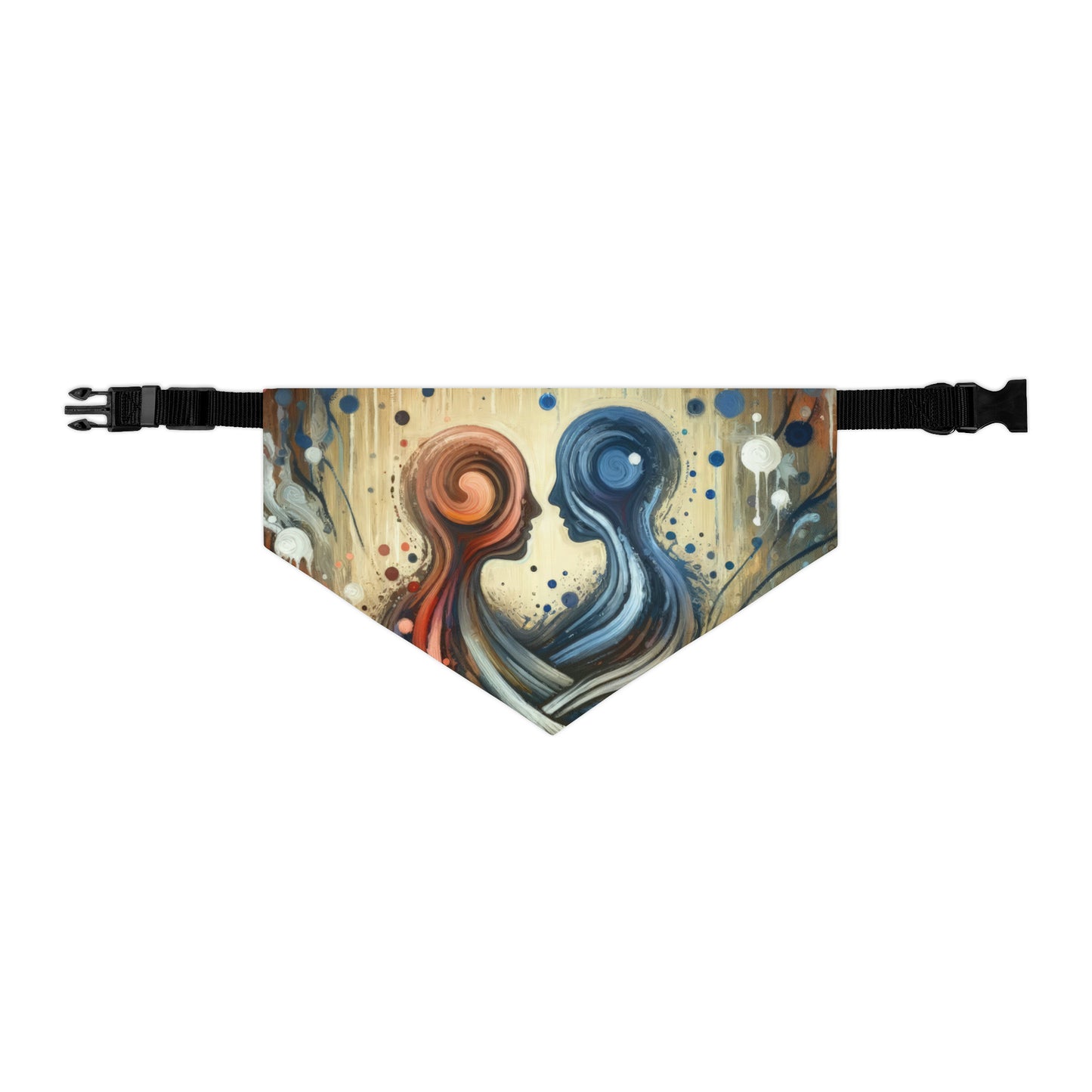Empathic Connection Tachism Pet Bandana Collar