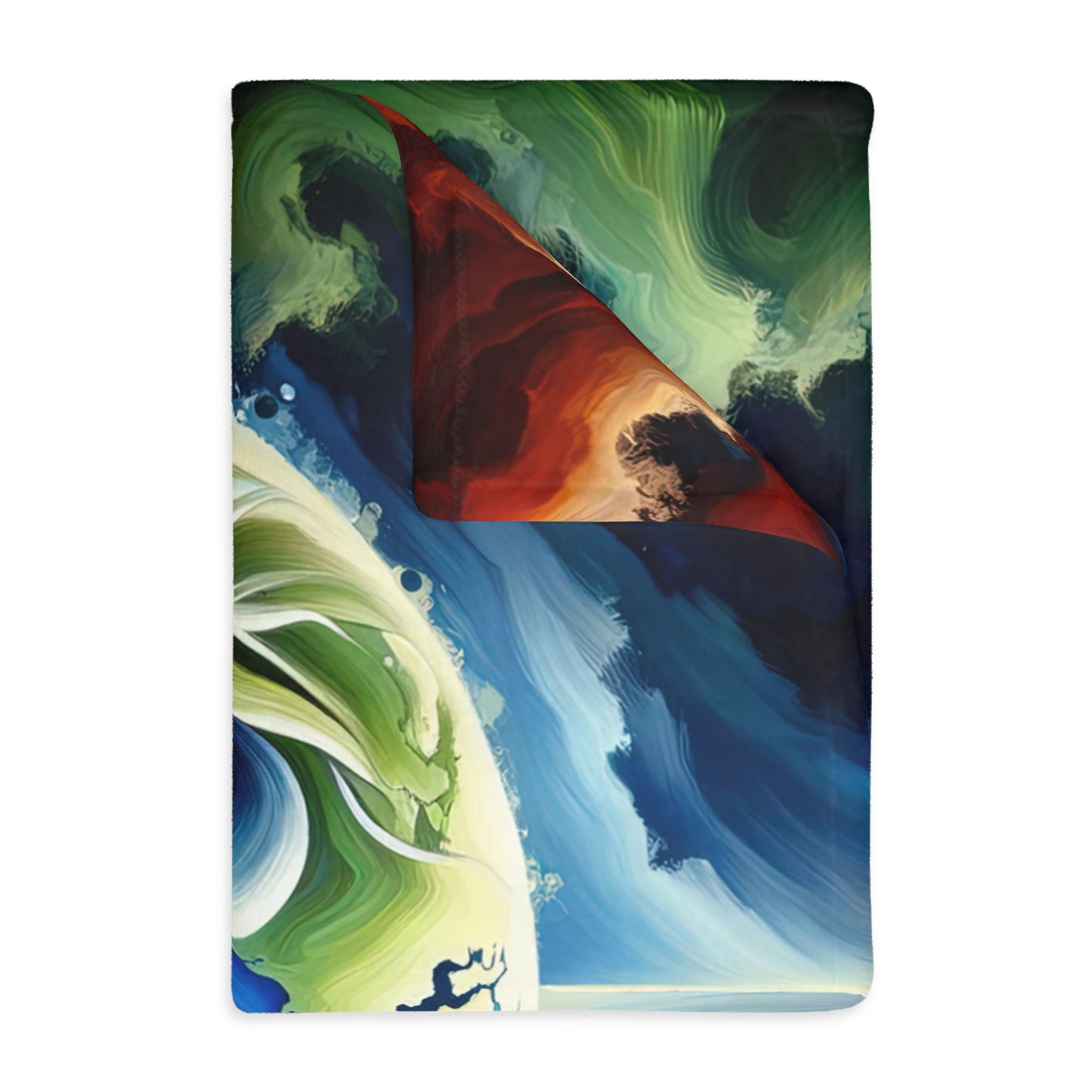 Interconnected Earth Advocates Velveteen Microfiber Blanket (Two-sided print)
