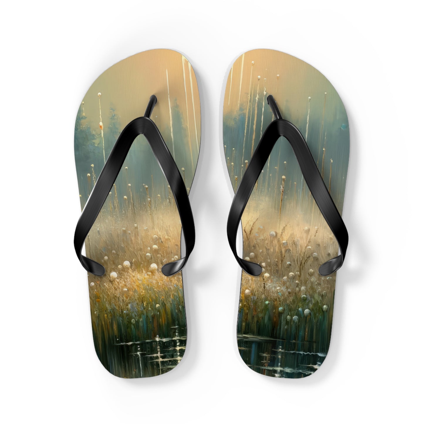 Observant Delicacy Heart Flip Flops