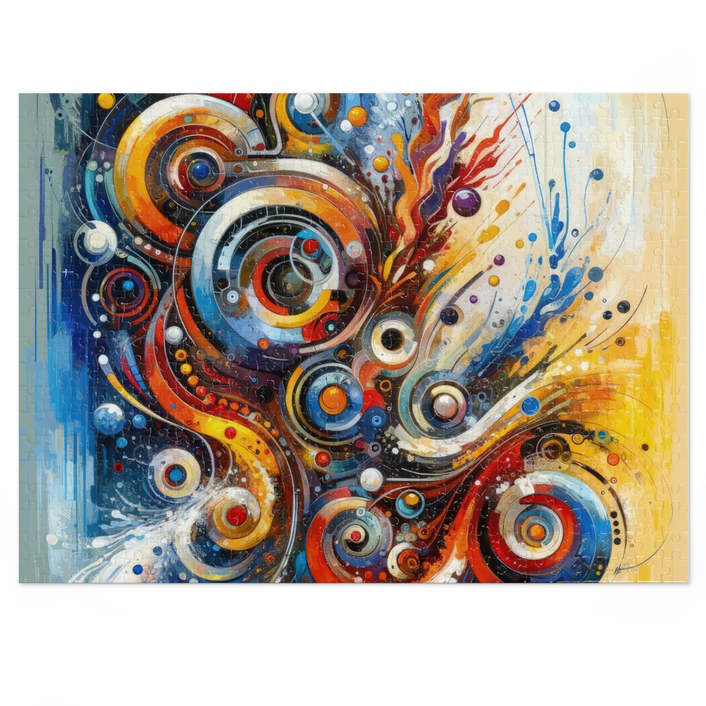 Harmonic Abstract Synergy Jigsaw Puzzle (30, 110, 252, 500,1000-Piece)
