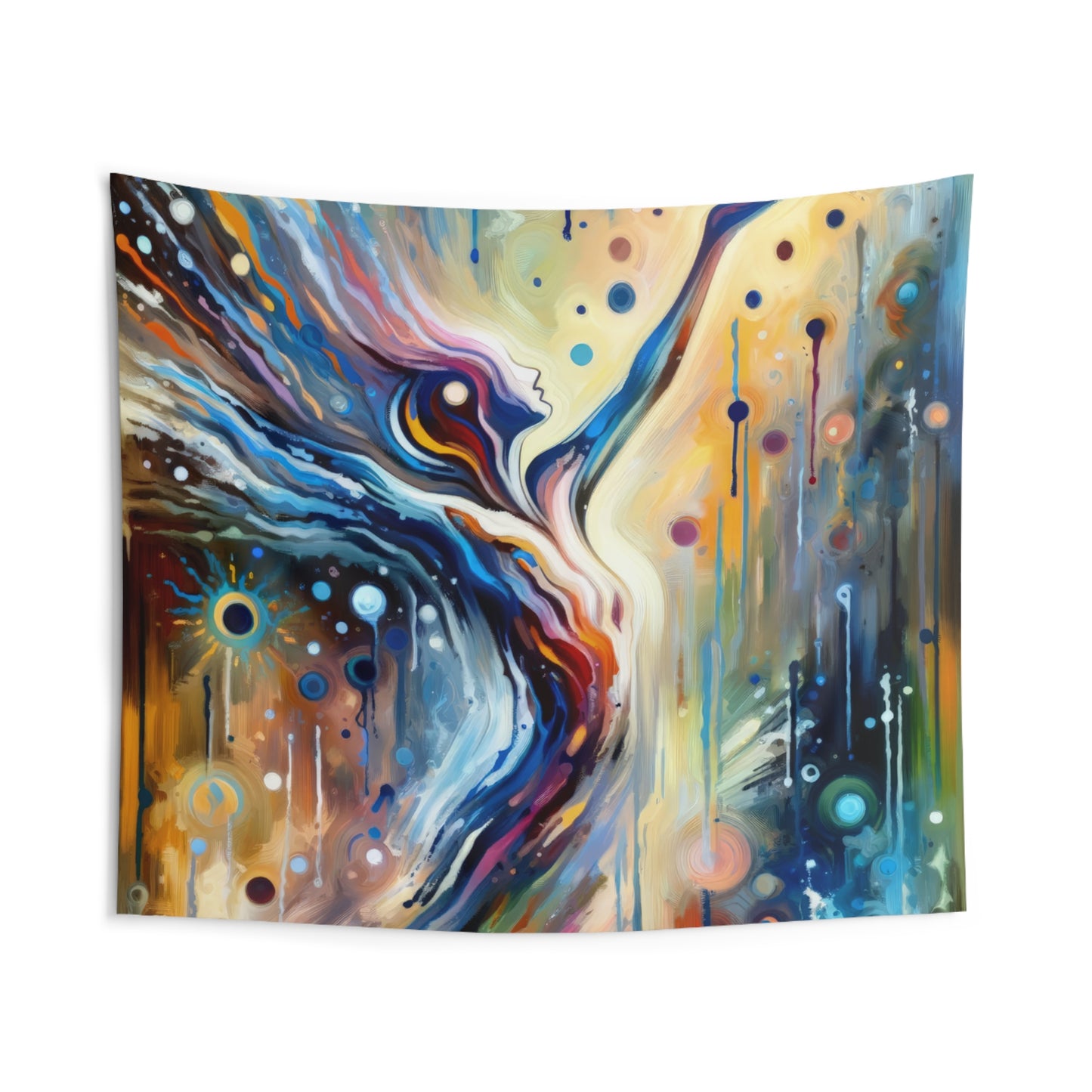 Journey Embrace Tachism Indoor Wall Tapestries