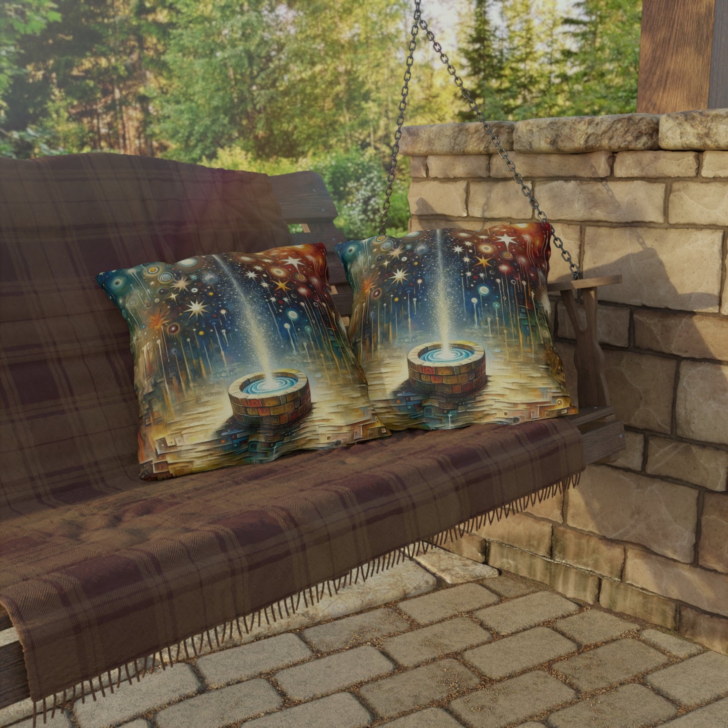 Inspiration Tachism Tribute Outdoor Pillows
