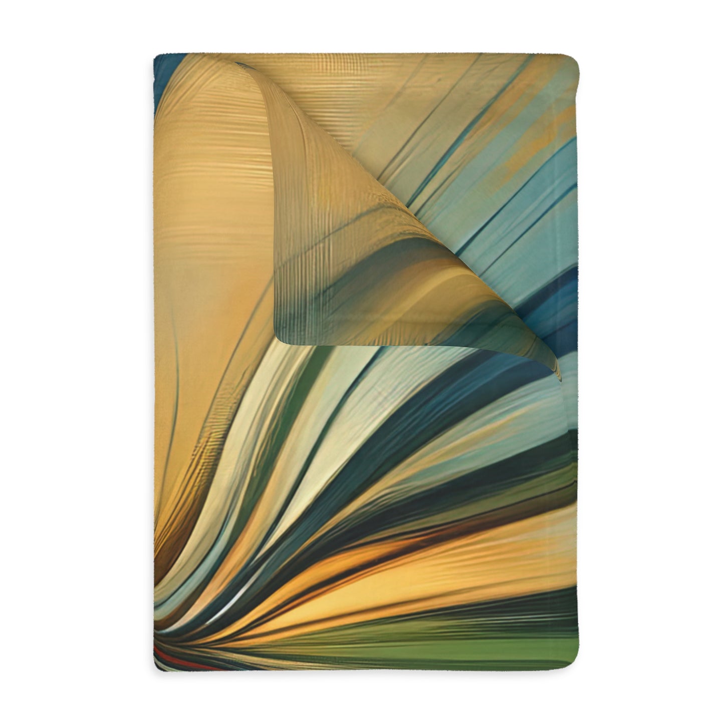 Meditative Commute Flow Velveteen Microfiber Blanket (Two-sided print)
