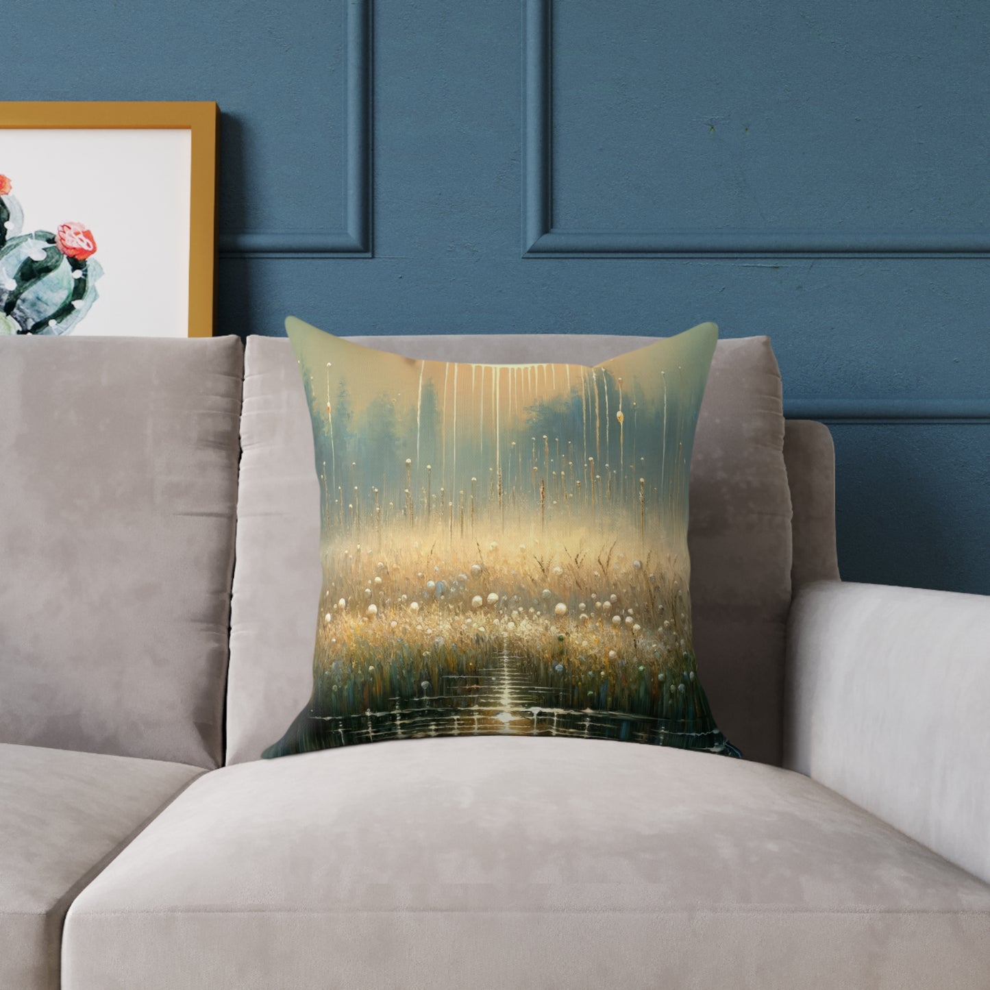 Observant Delicacy Heart Spun Polyester Pillow