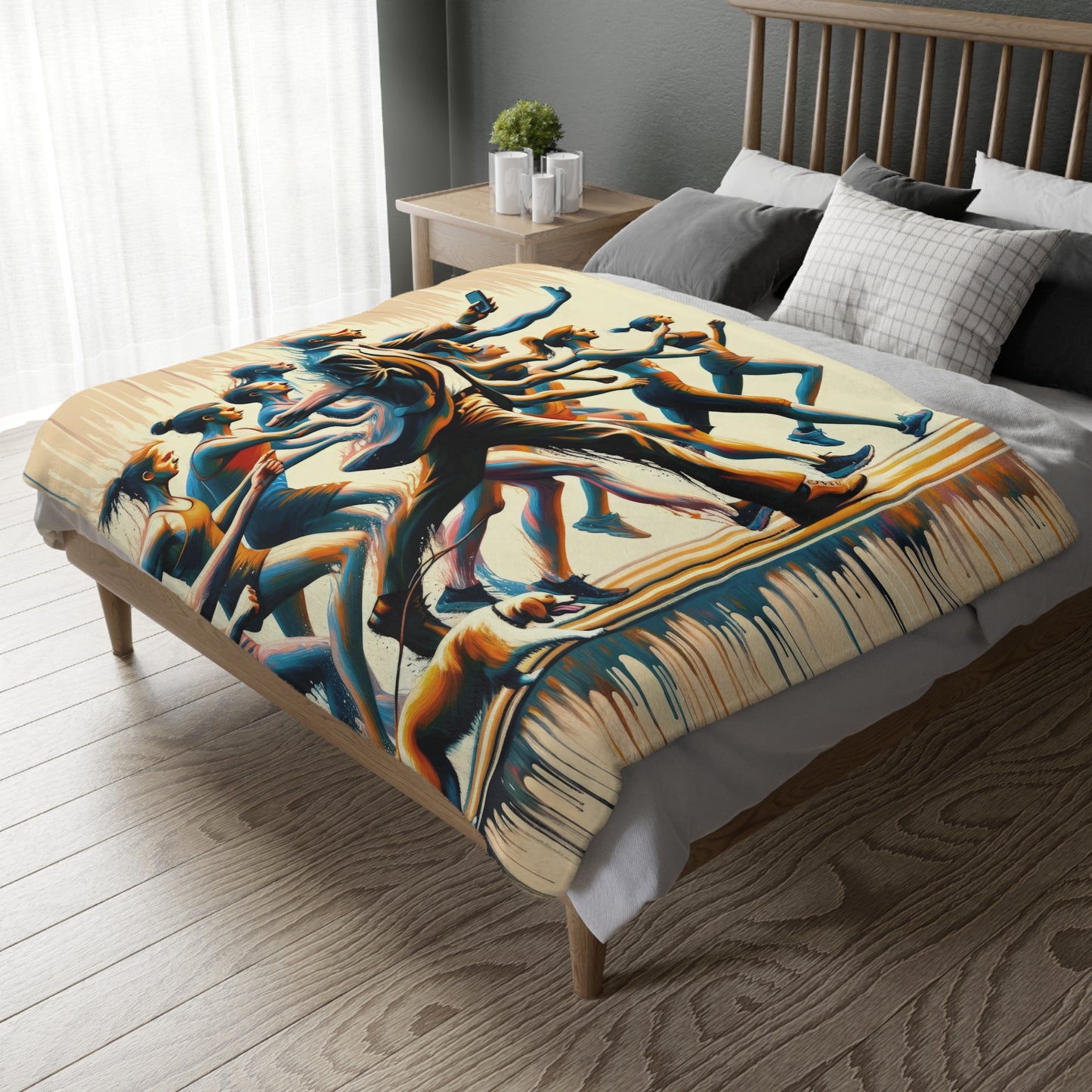 Urban Movement Disconnect Velveteen Microfiber Blanket (Two-sided print)