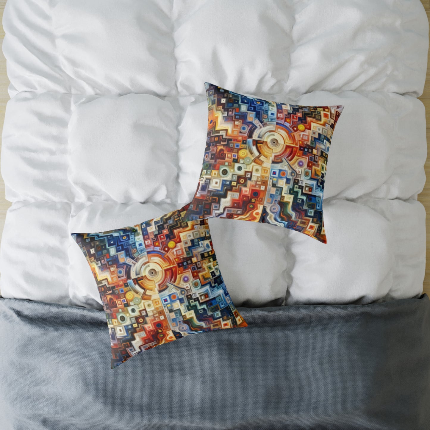 Essence Kaleidoscope Tapestry Spun Polyester Pillow