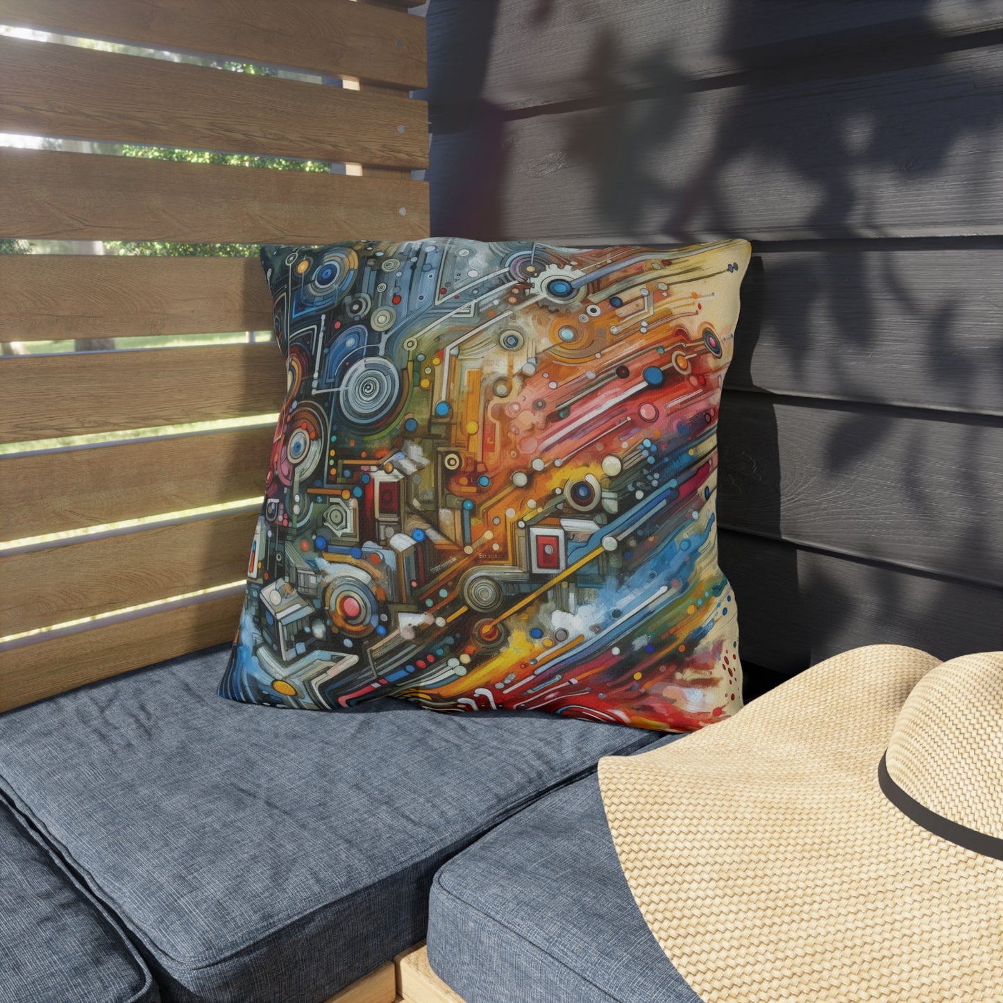 Beliefs Systems Intersection Outdoor Pillows