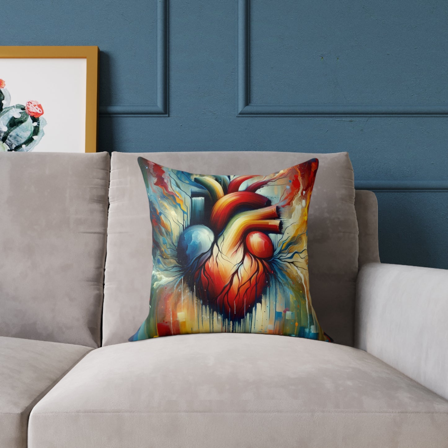 Humanity Heart Unveiled Spun Polyester Pillow