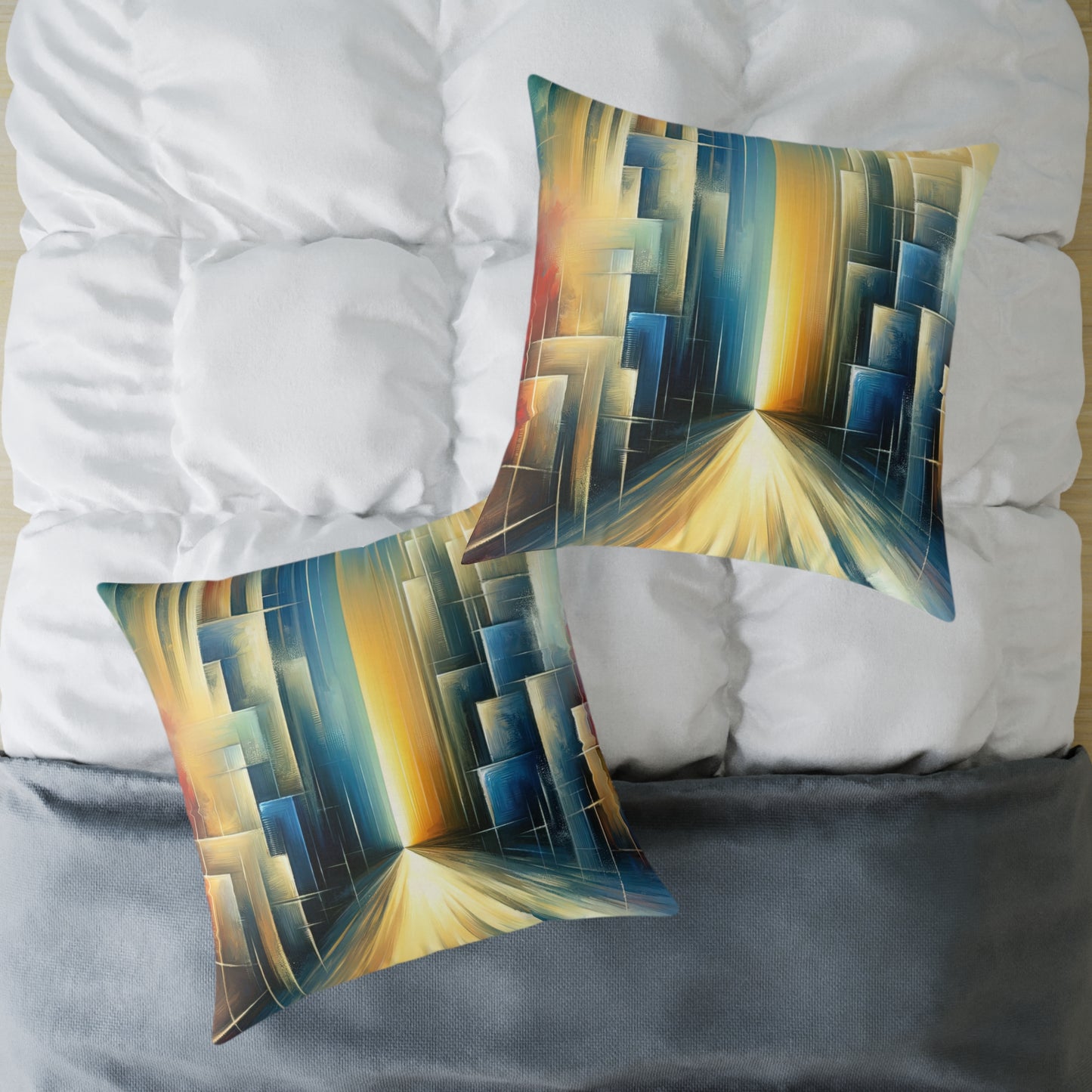 Echoes Dissolving Light Spun Polyester Pillow