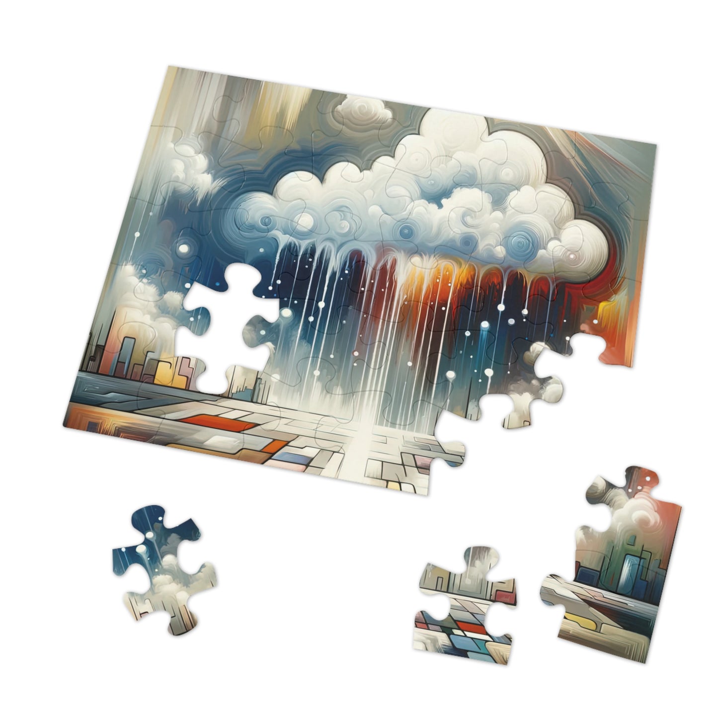 Grounding Silver Clouds Jigsaw Puzzle (30, 110, 252, 500,1000-Piece)