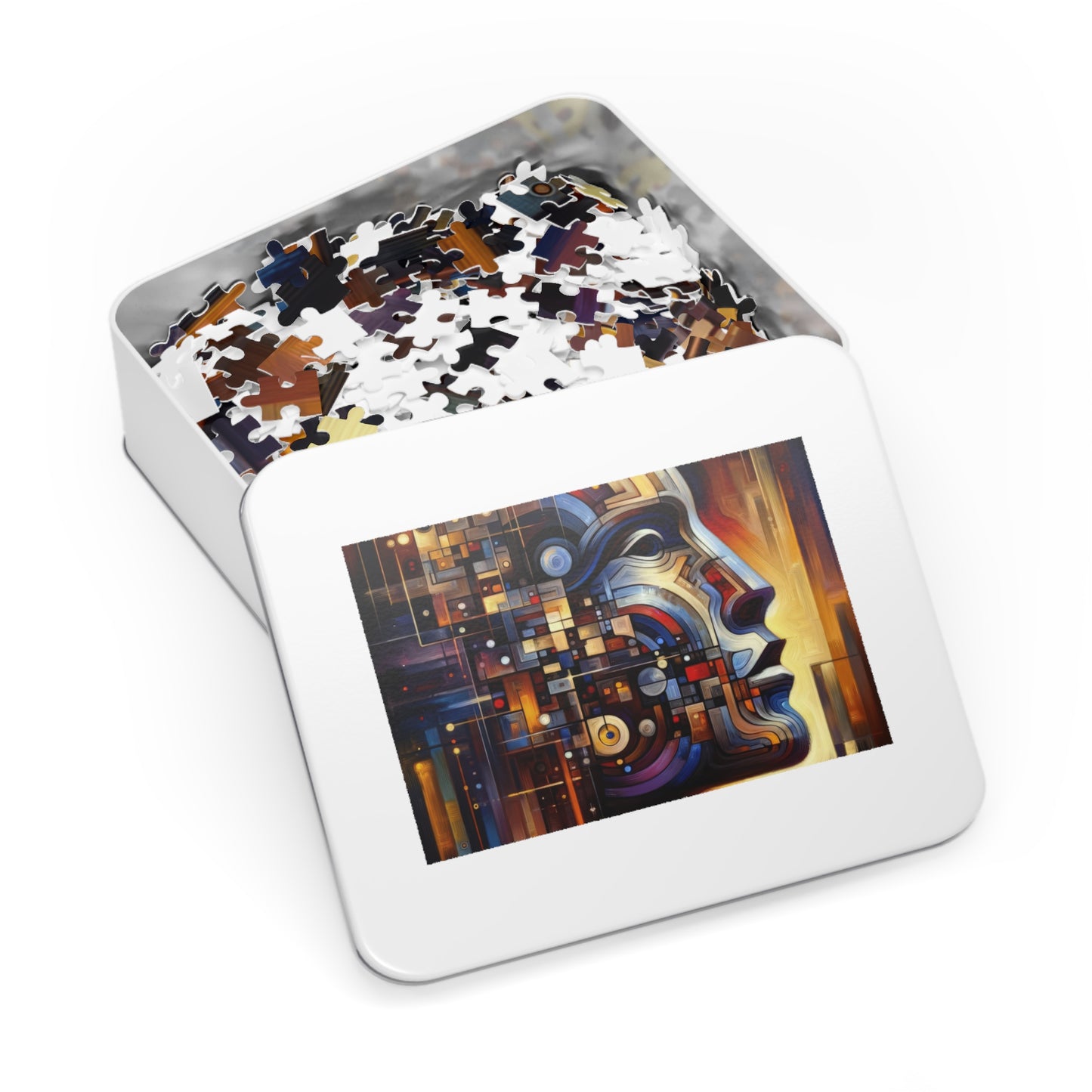 Reflective Tachism Shield Jigsaw Puzzle (30, 110, 252, 500,1000-Piece)