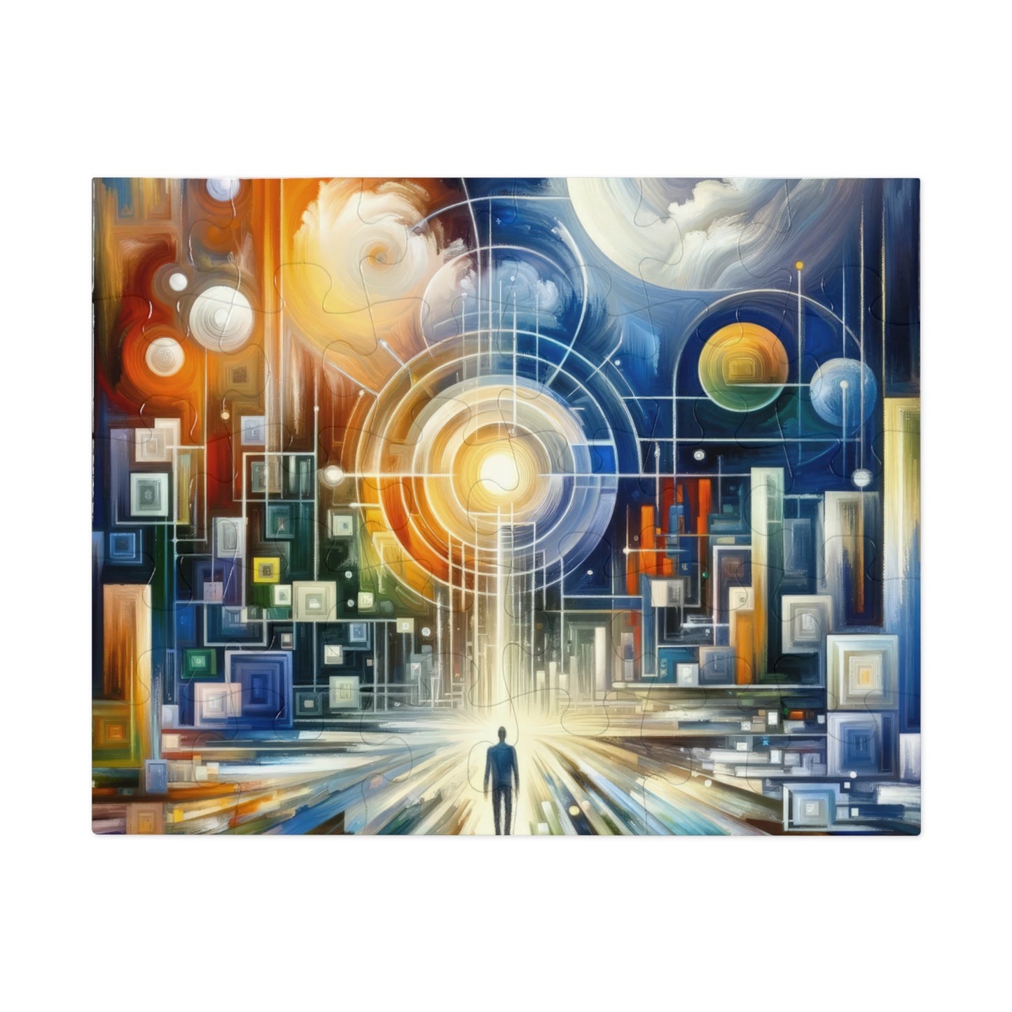 Mindful Megabyte Convergence Jigsaw Puzzle (30, 110, 252, 500,1000-Piece)