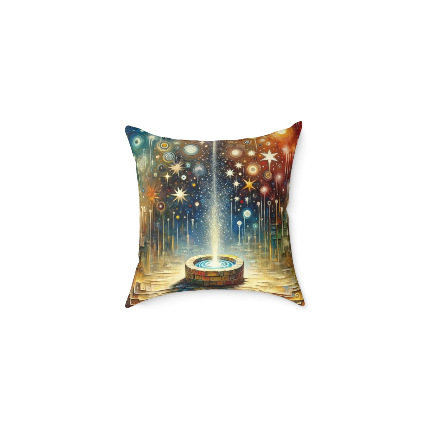 Inspiration Tachism Tribute Spun Polyester Pillow