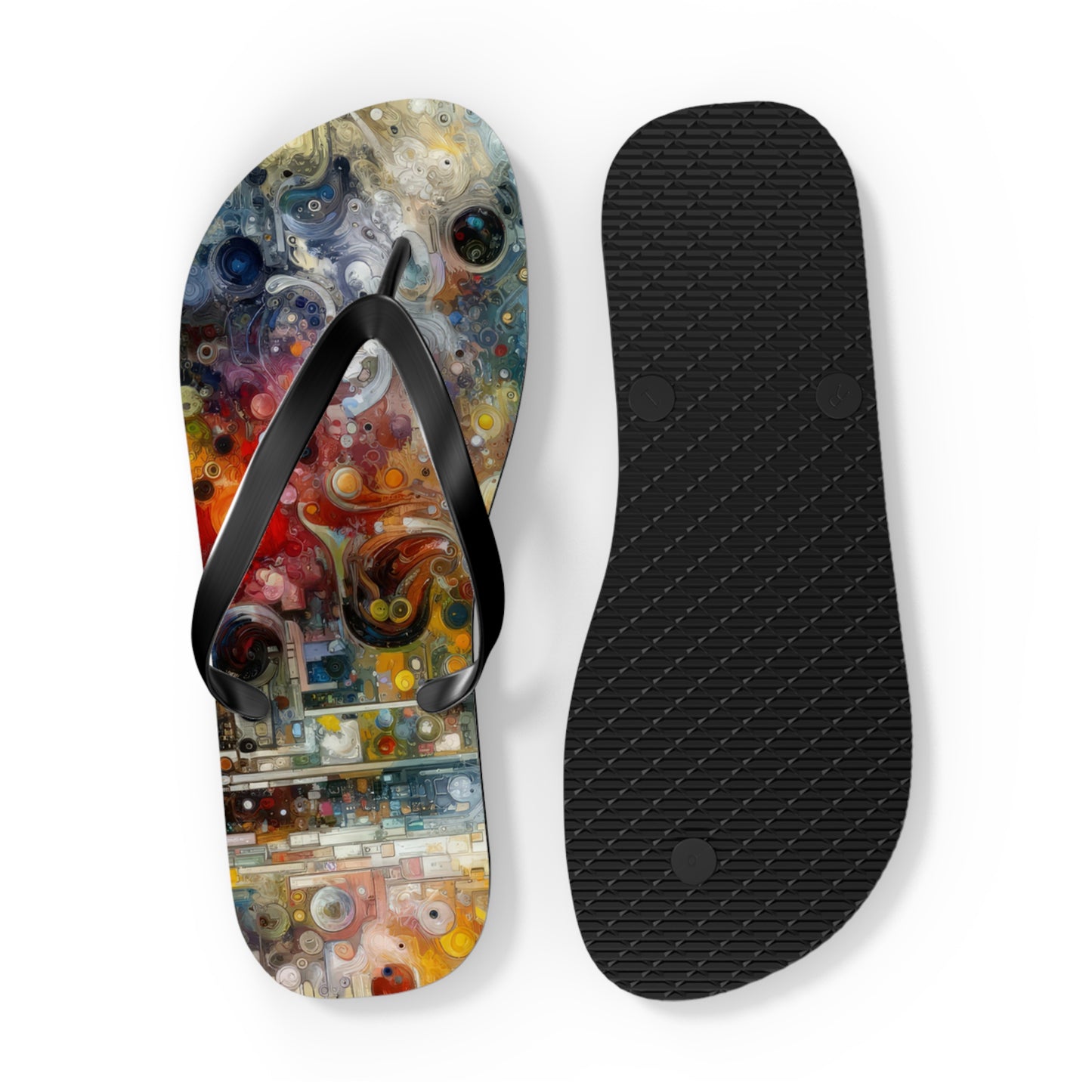 Perception Mosaic Abstract Flip Flops