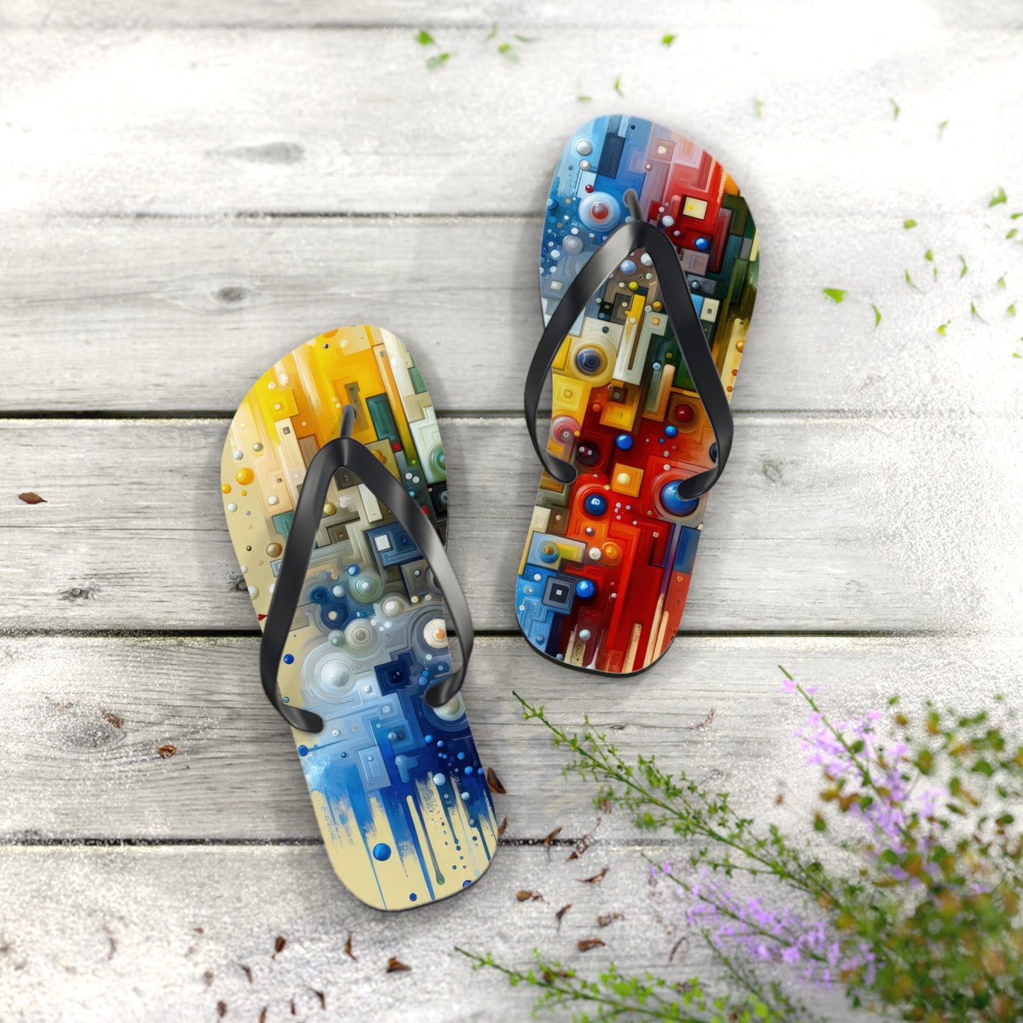 Connected Chromatic Tachism Flip Flops