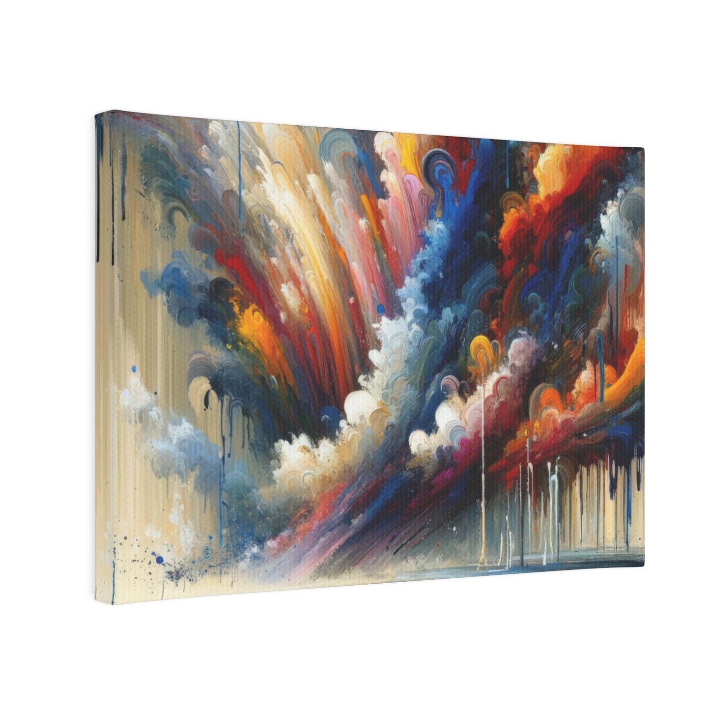 Grandiose Transformation Tachism Canvas Photo Tile