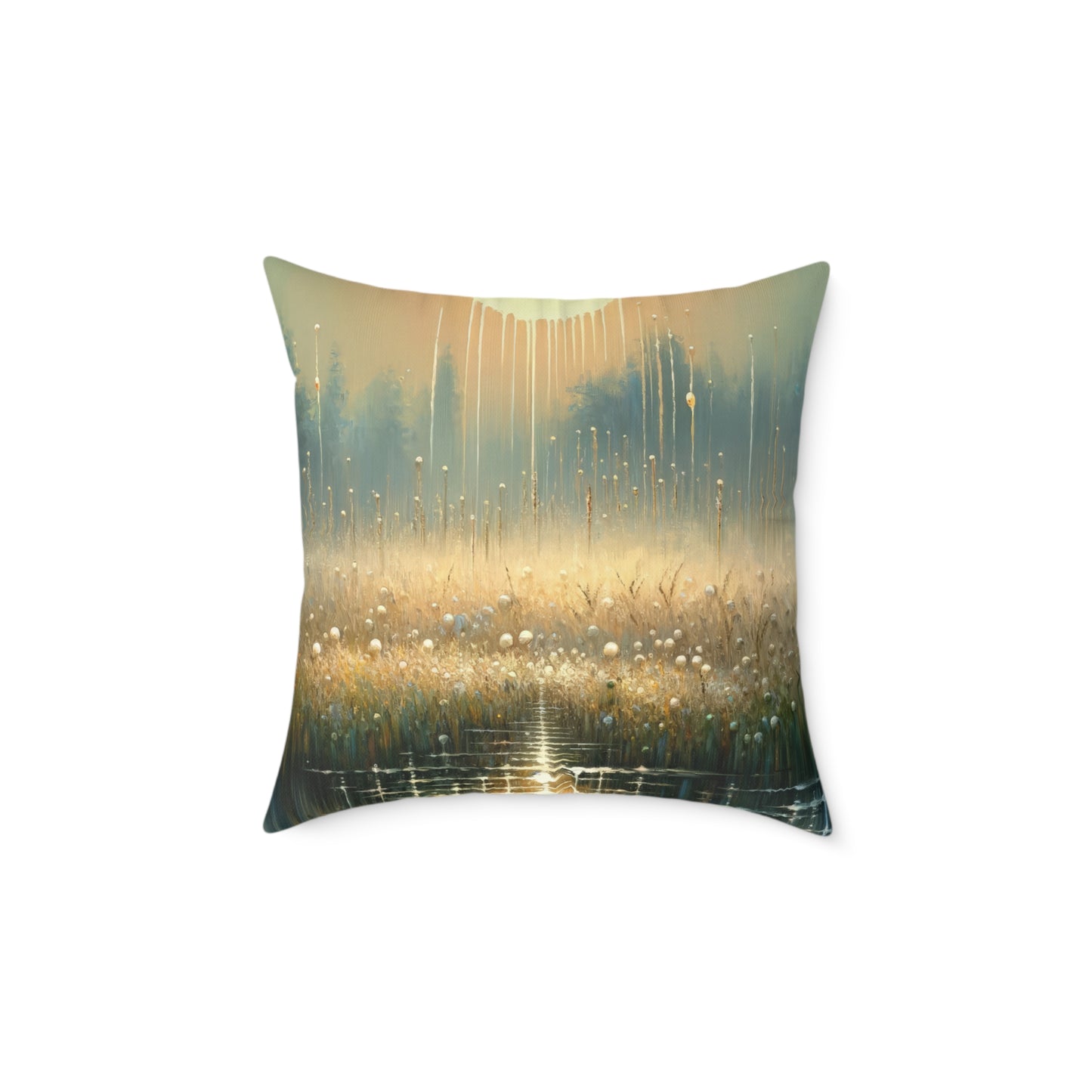 Observant Delicacy Heart Spun Polyester Pillow