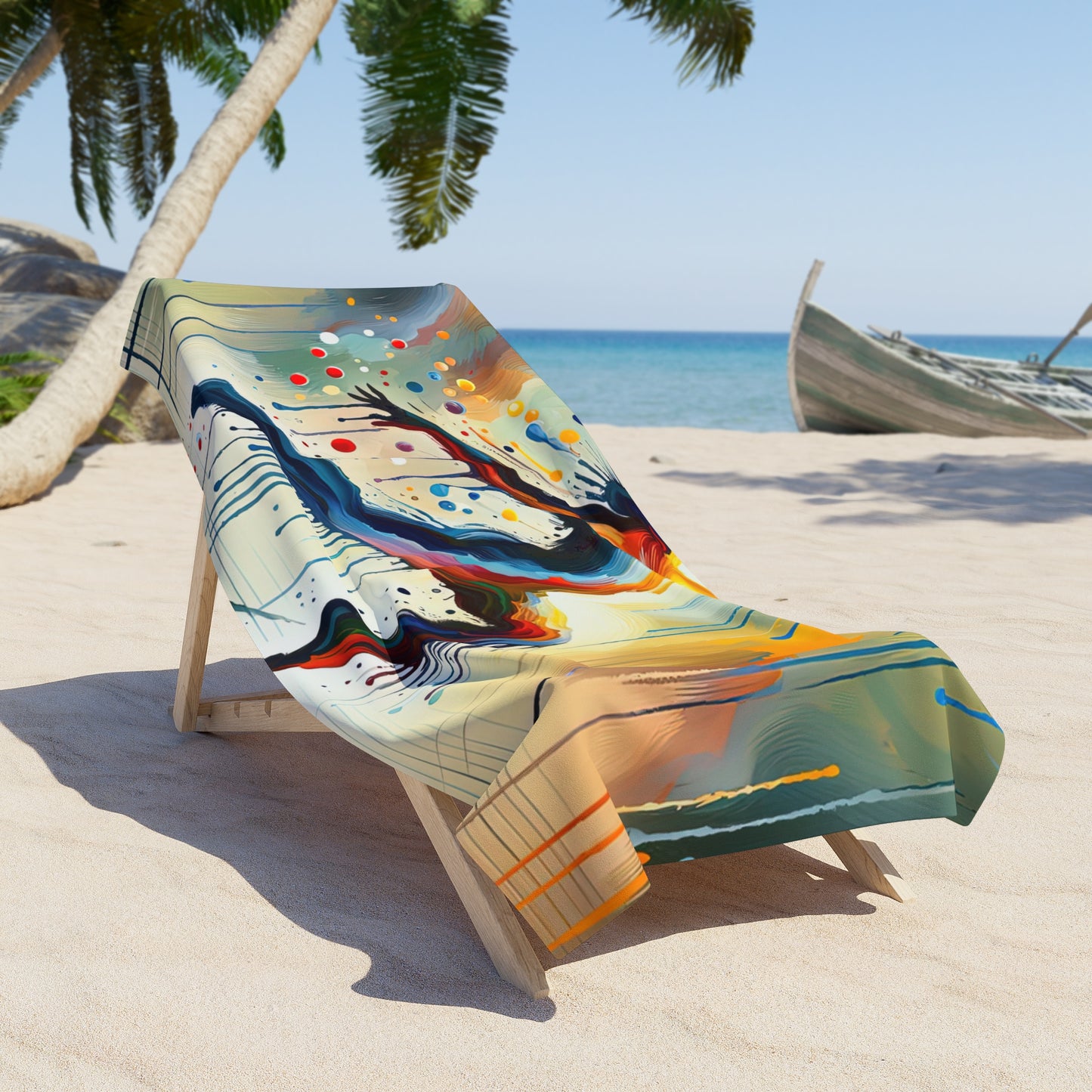 Expressive Dance Reflection Beach Towel