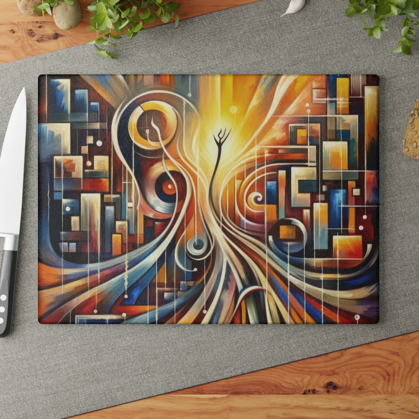 Symphonic Perspective Embarkation Glass Cutting Board