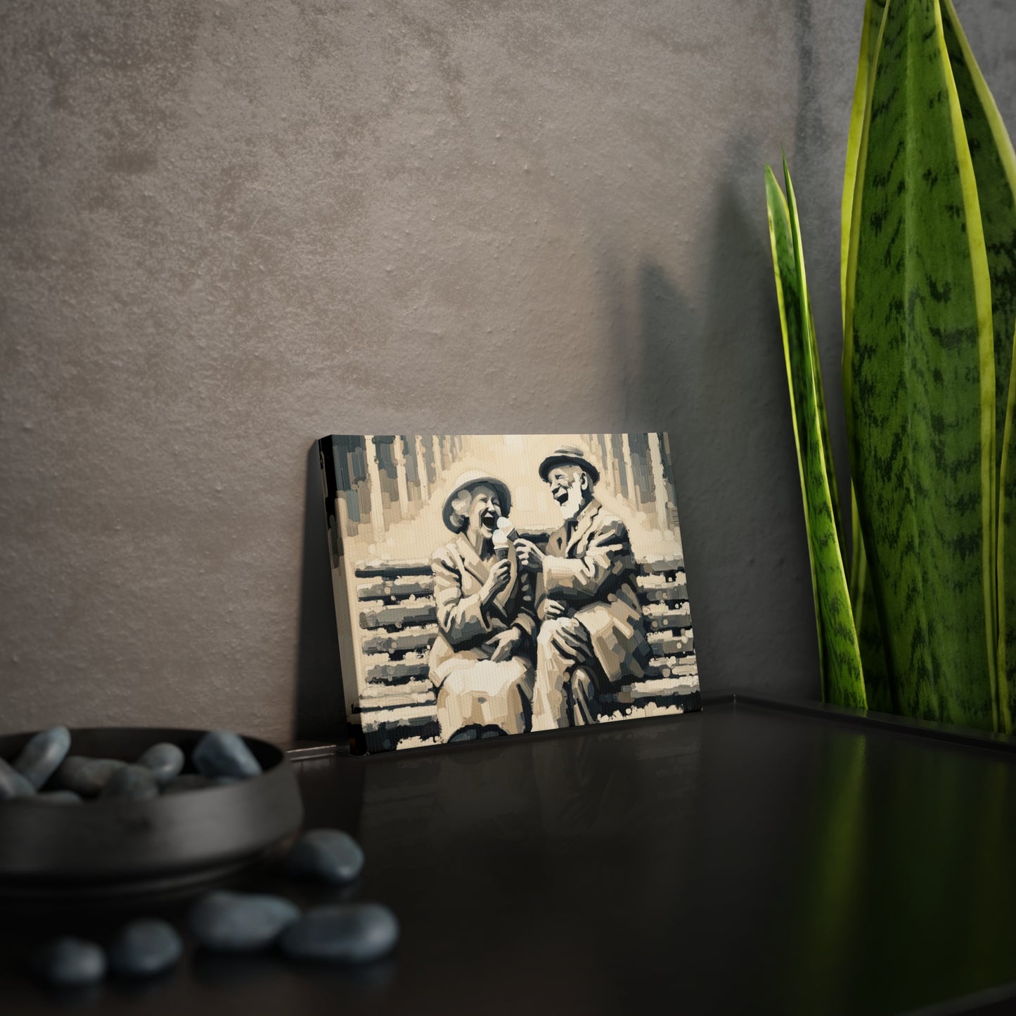 Joyful Companionship Serenity Canvas Photo Tile