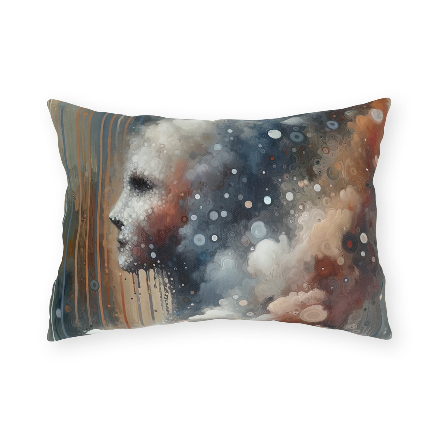 Ephemeral Hour Residue Outdoor Pillows