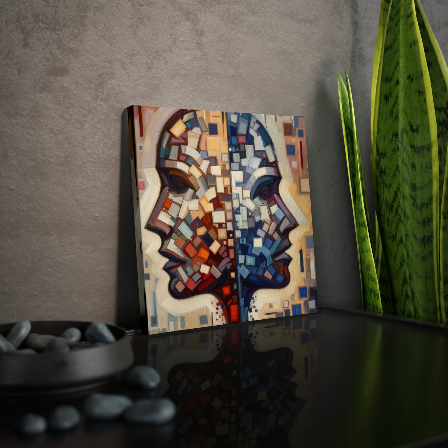 Identity Tachism Intersection Canvas Photo Tile