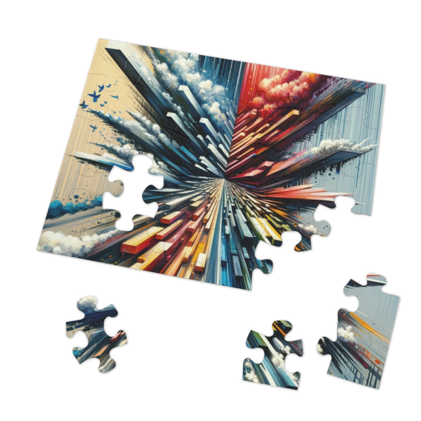 Rapid Perspective Shift Jigsaw Puzzle (30, 110, 252, 500,1000-Piece)