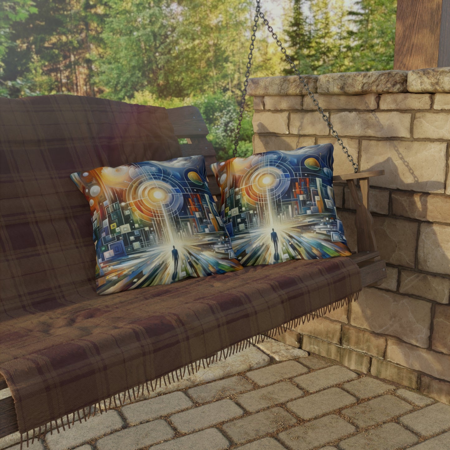 Mindful Megabyte Convergence Outdoor Pillows