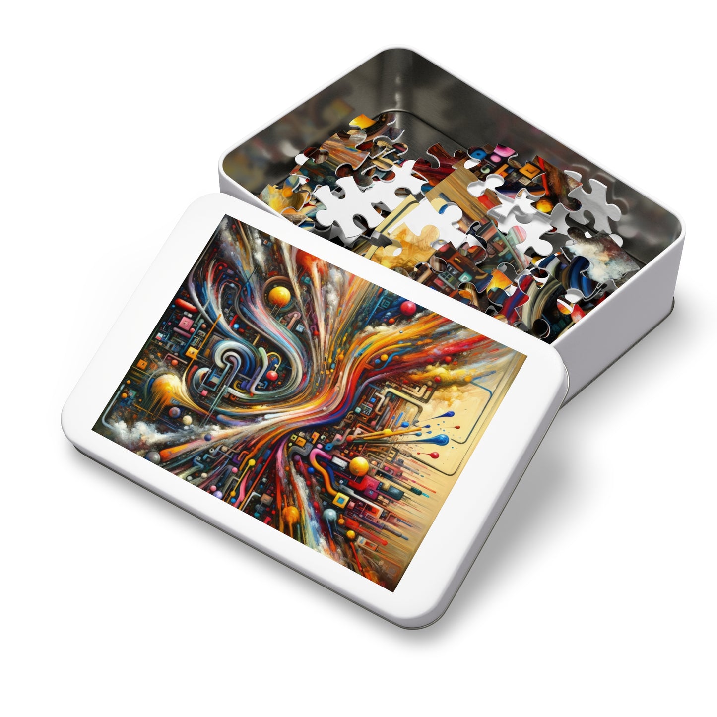 Information Bottleneck Cascade Jigsaw Puzzle (30, 110, 252, 500,1000-Piece)
