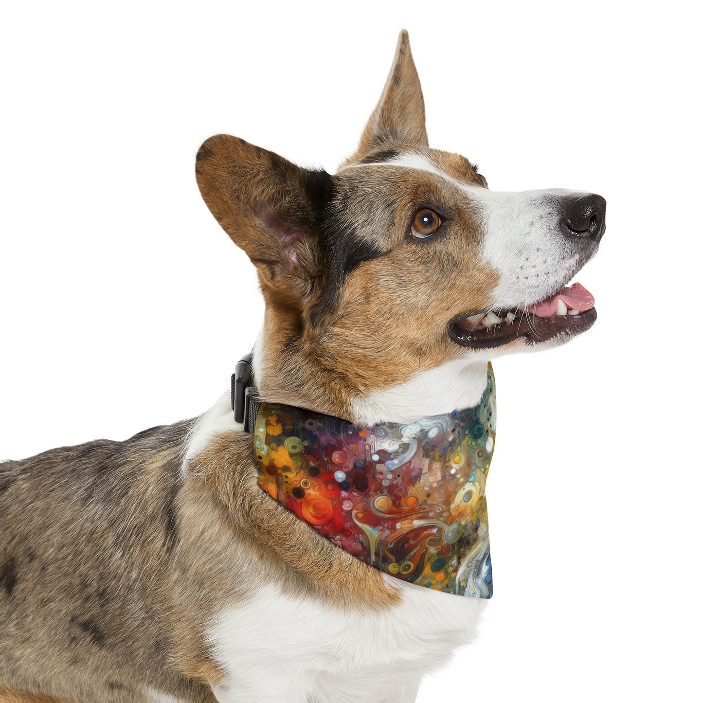 Perception Mosaic Abstract Pet Bandana Collar