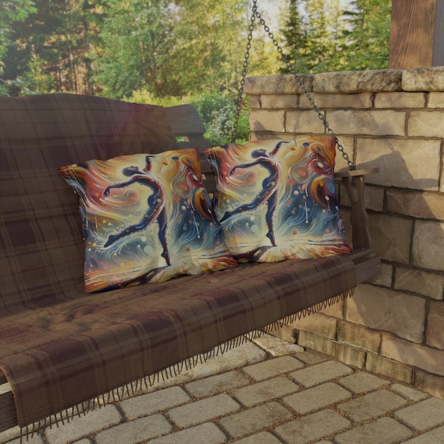 Wholehearted Divine Dance Outdoor Pillows