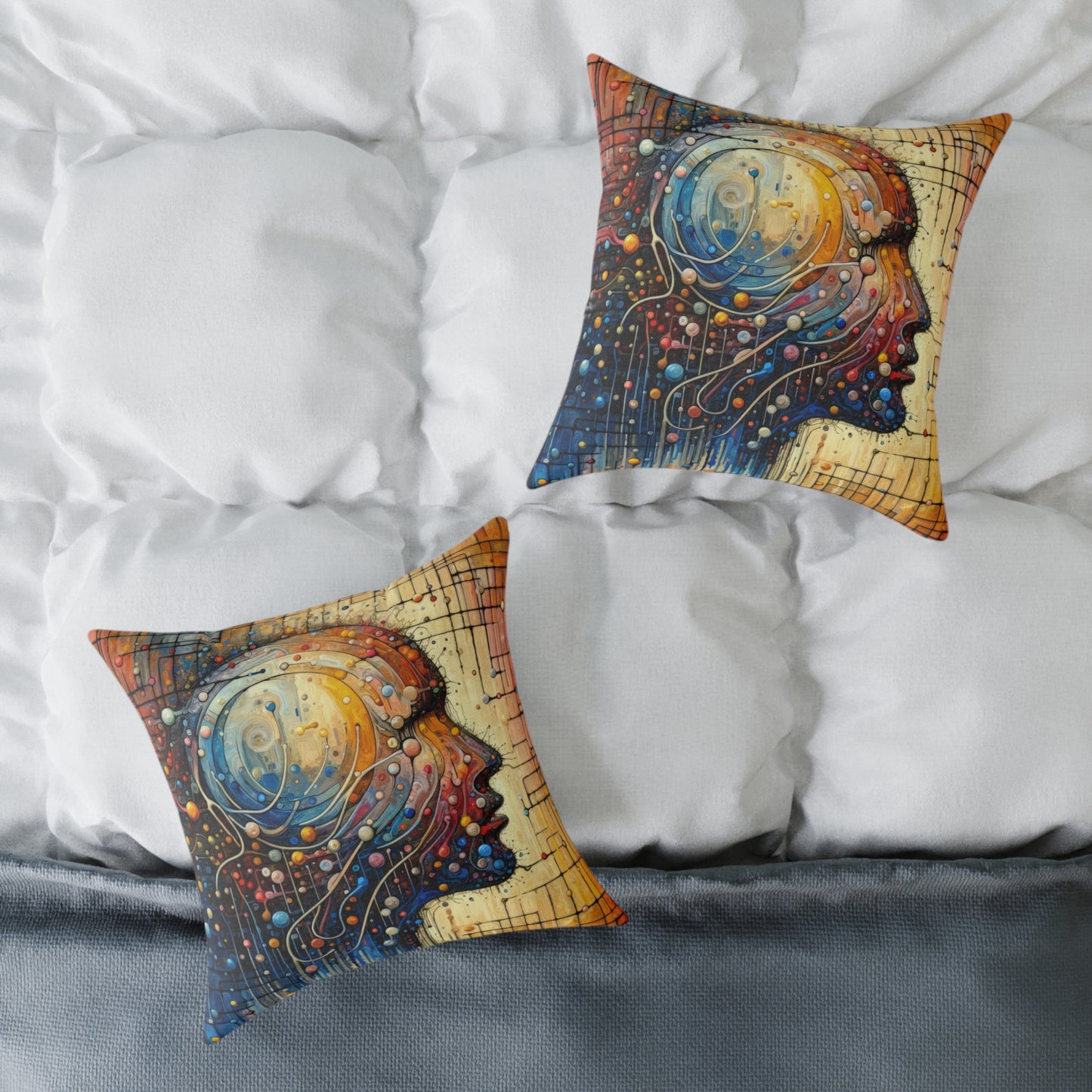 Empathy Unity Interaction Spun Polyester Pillow