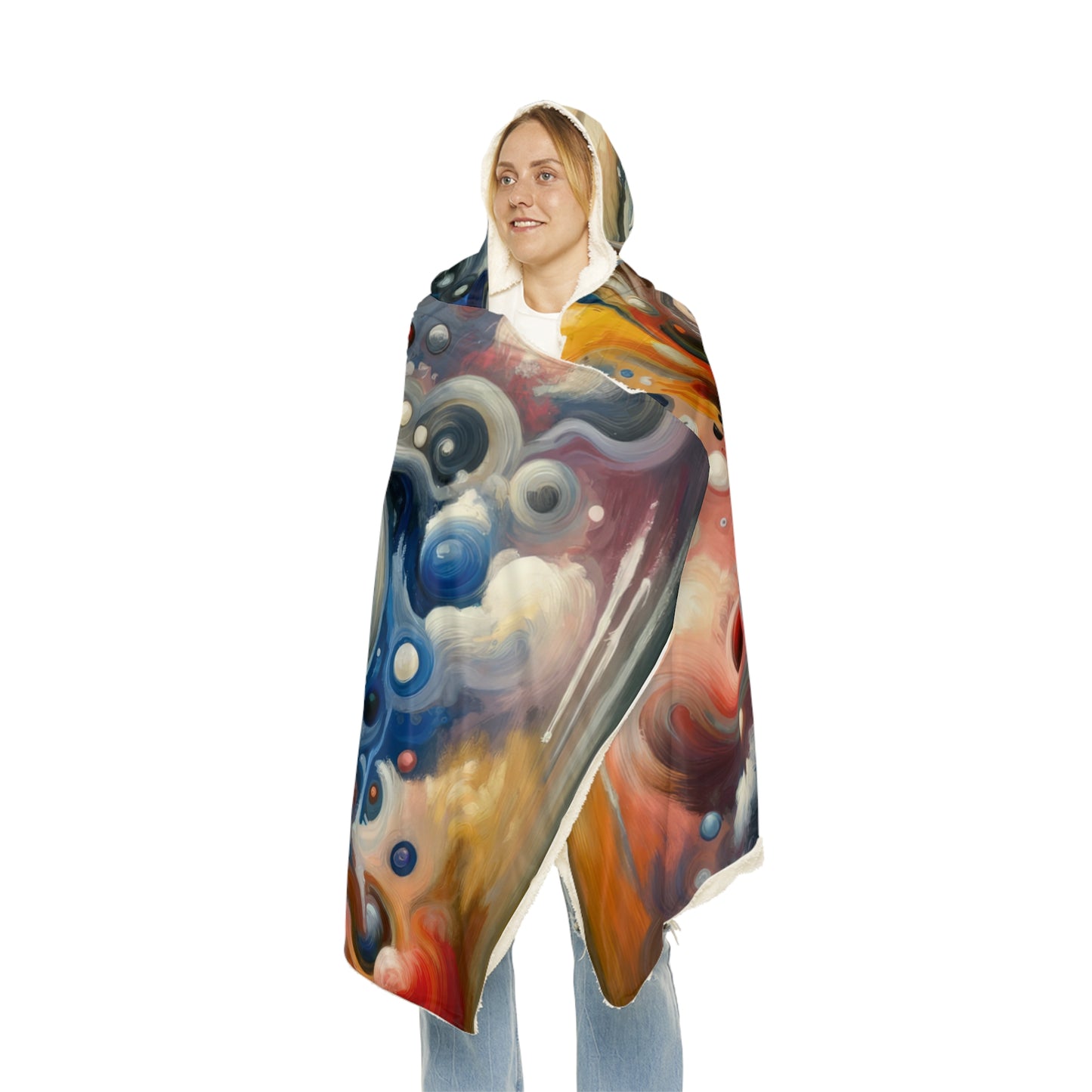 Paradoxical Embrace Tachism Snuggle Blanket
