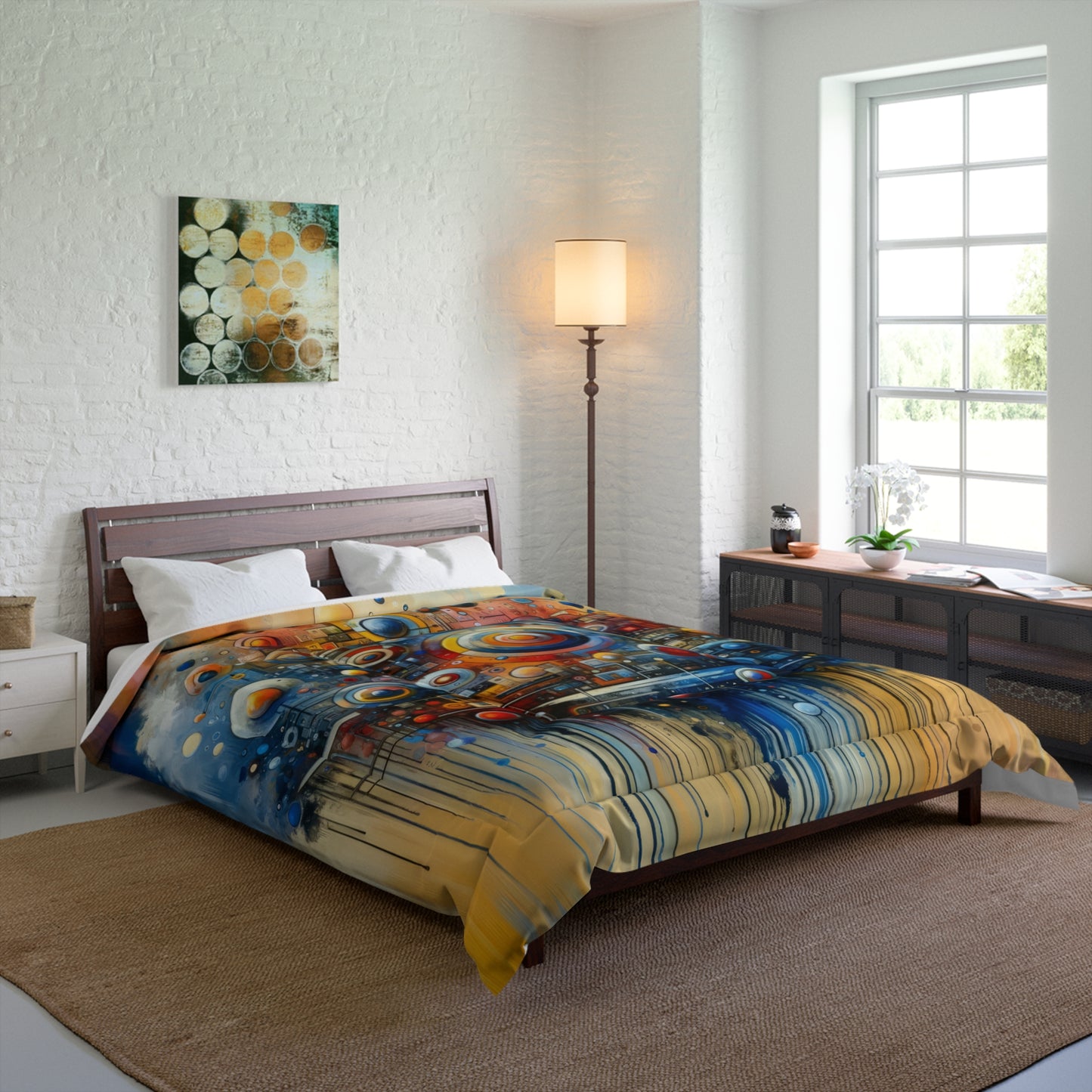 Connected Virtuality Canvas Comforter