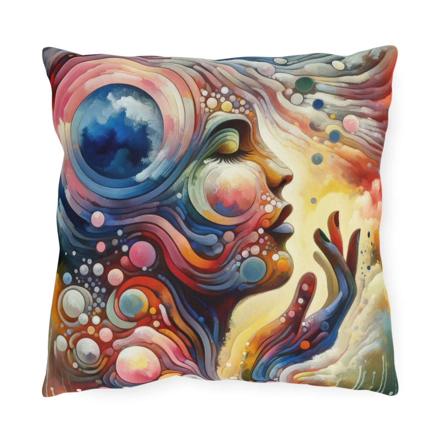 Mindful Melody Harmony Outdoor Pillows