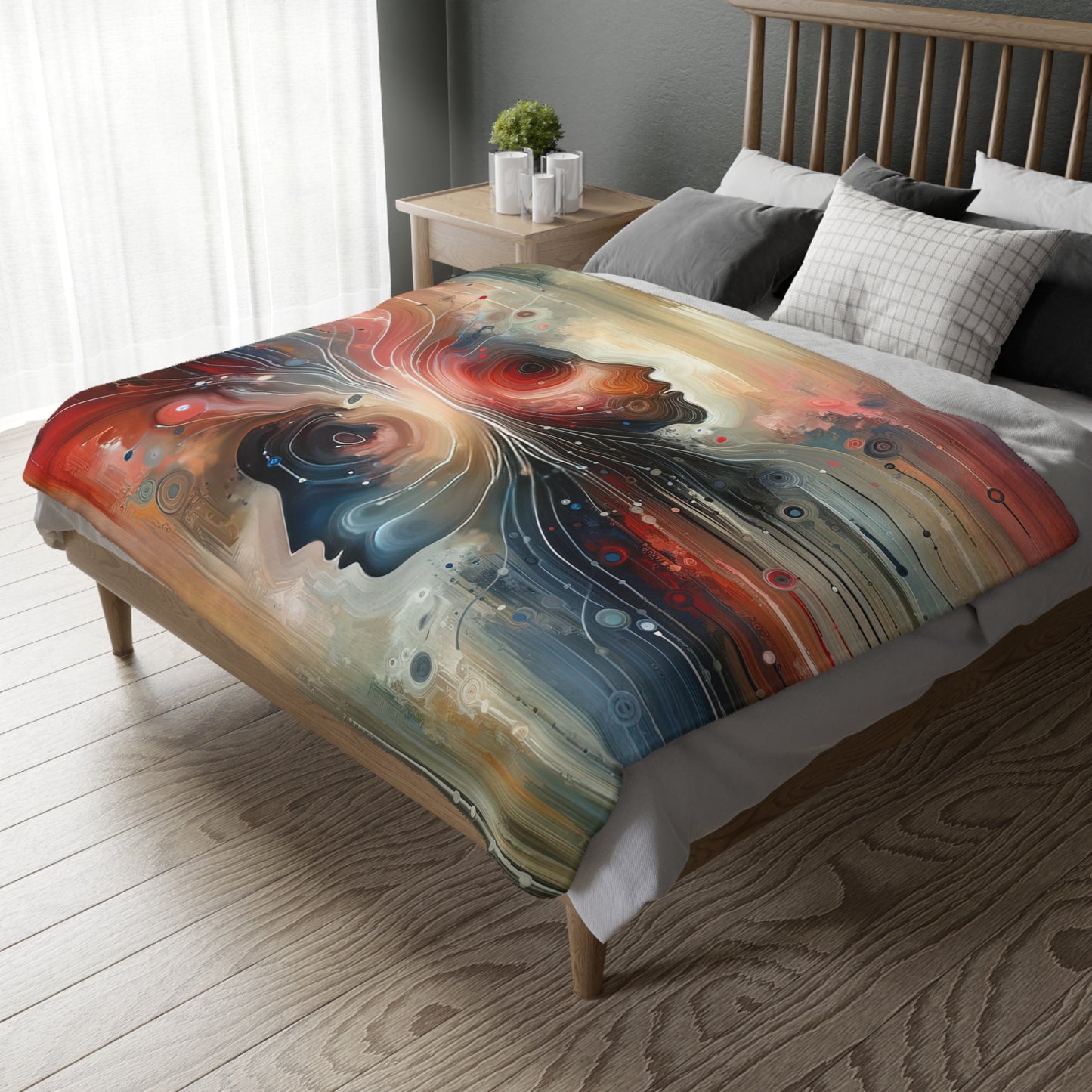 Empathetic Exchange Essence Velveteen Microfiber Blanket (Two-sided print)