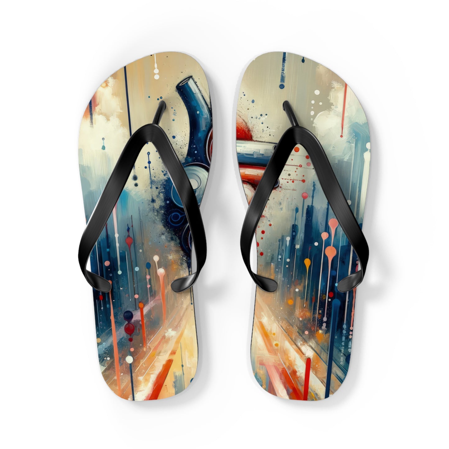 Rhythmic Heart Harmony Flip Flops