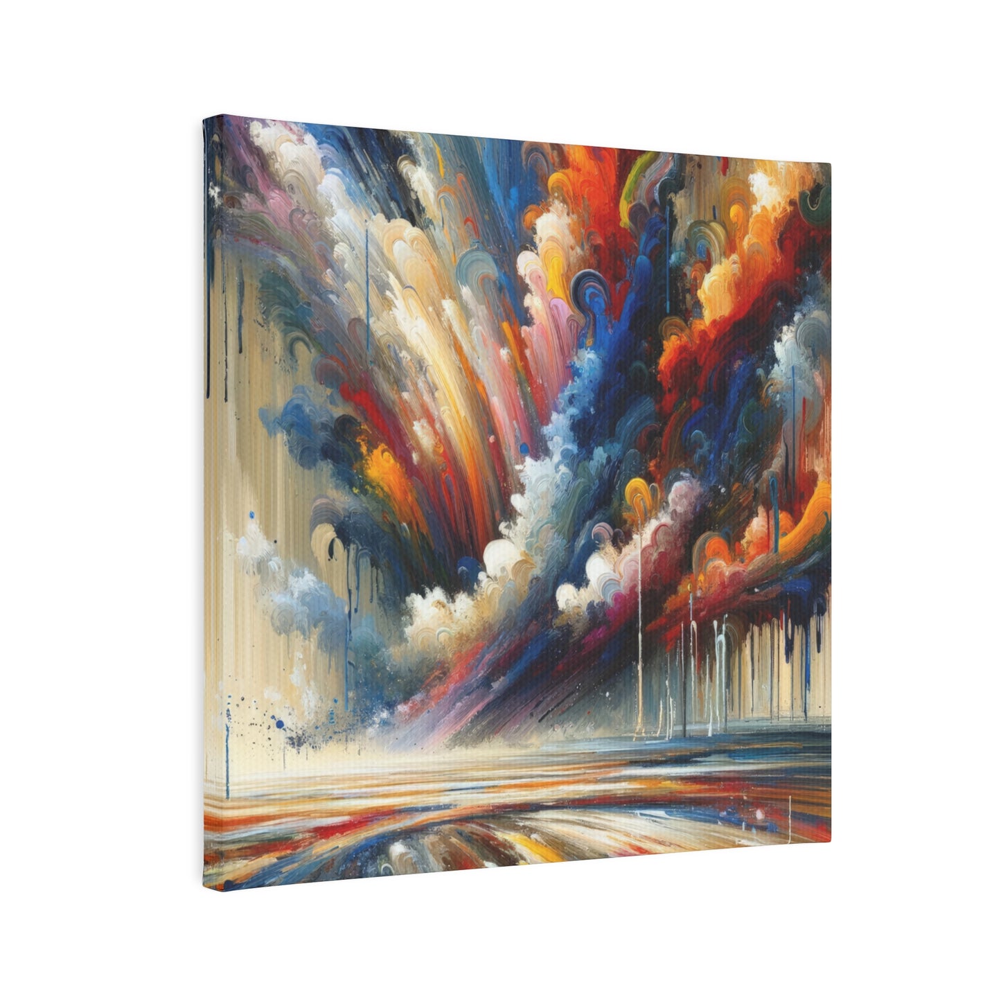 Grandiose Transformation Tachism Canvas Photo Tile