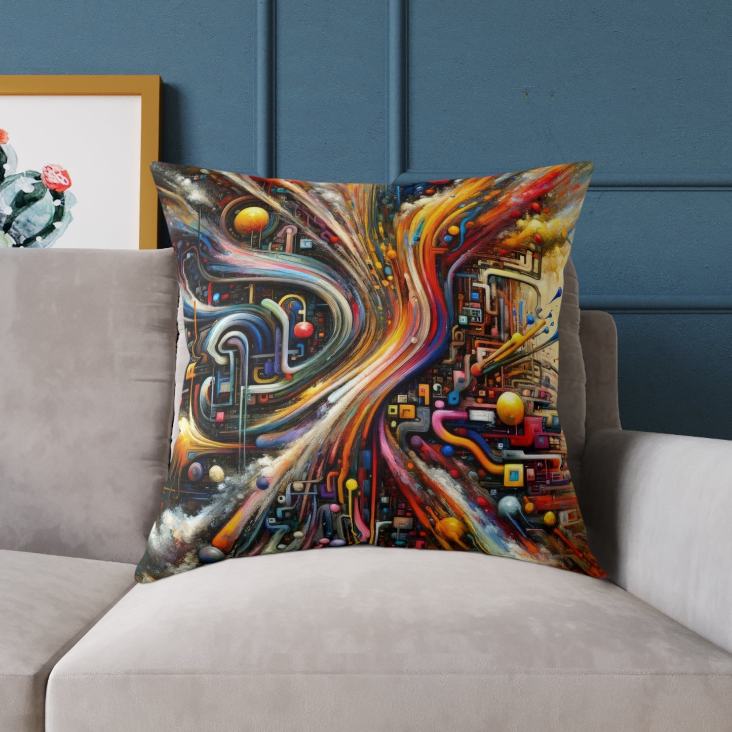 Information Bottleneck Cascade Spun Polyester Pillow