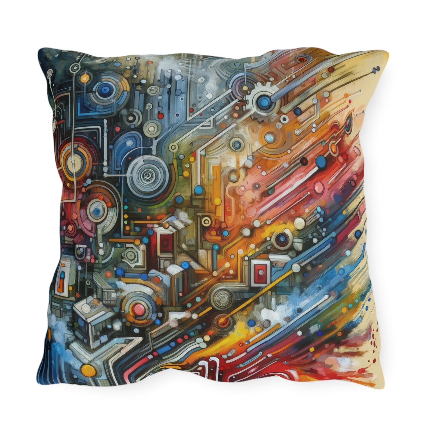 Beliefs Systems Intersection Outdoor Pillows