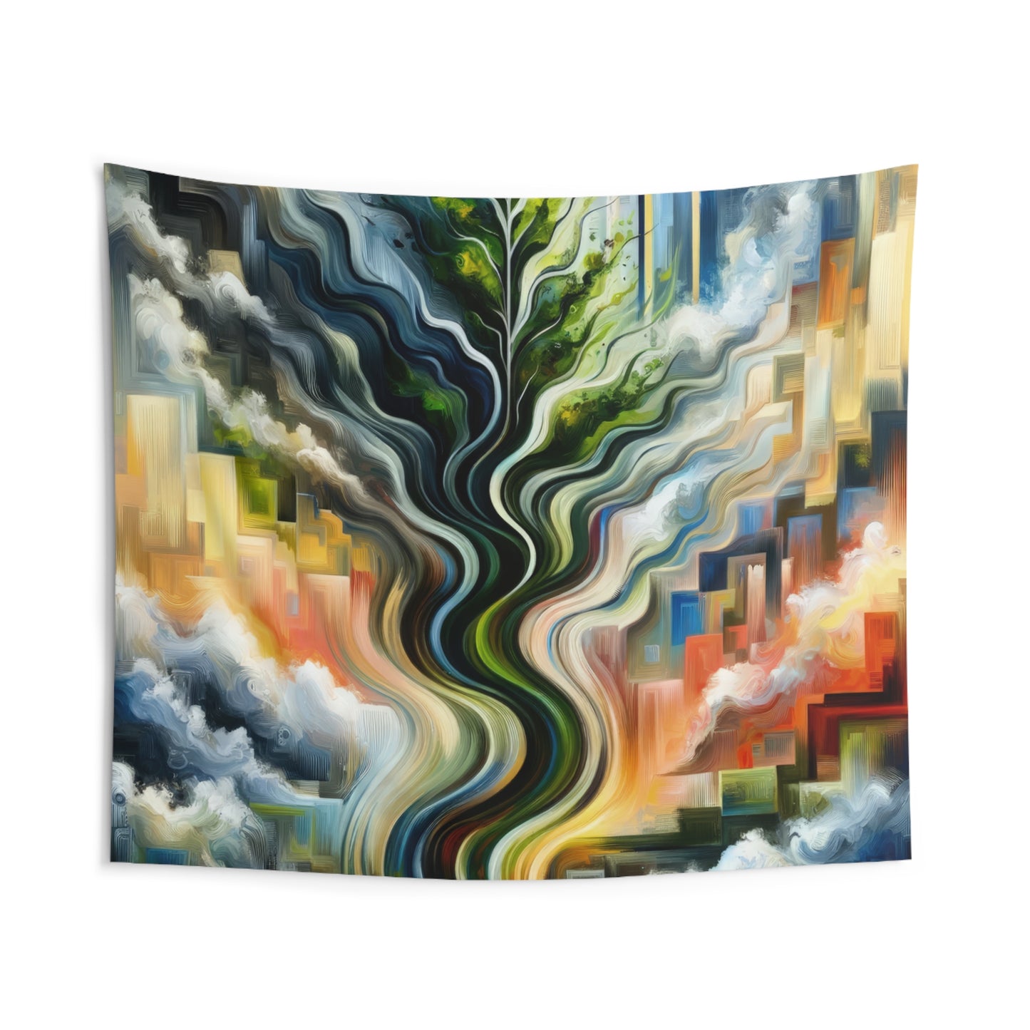 Eternal Digital Contrast Indoor Wall Tapestries